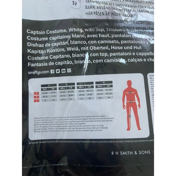 HALLOWEEN COSTUME NAVY CAPTAIN MEN SIZE XXL TRICK OR TREAT VERSATILE - Picture 7 of 14